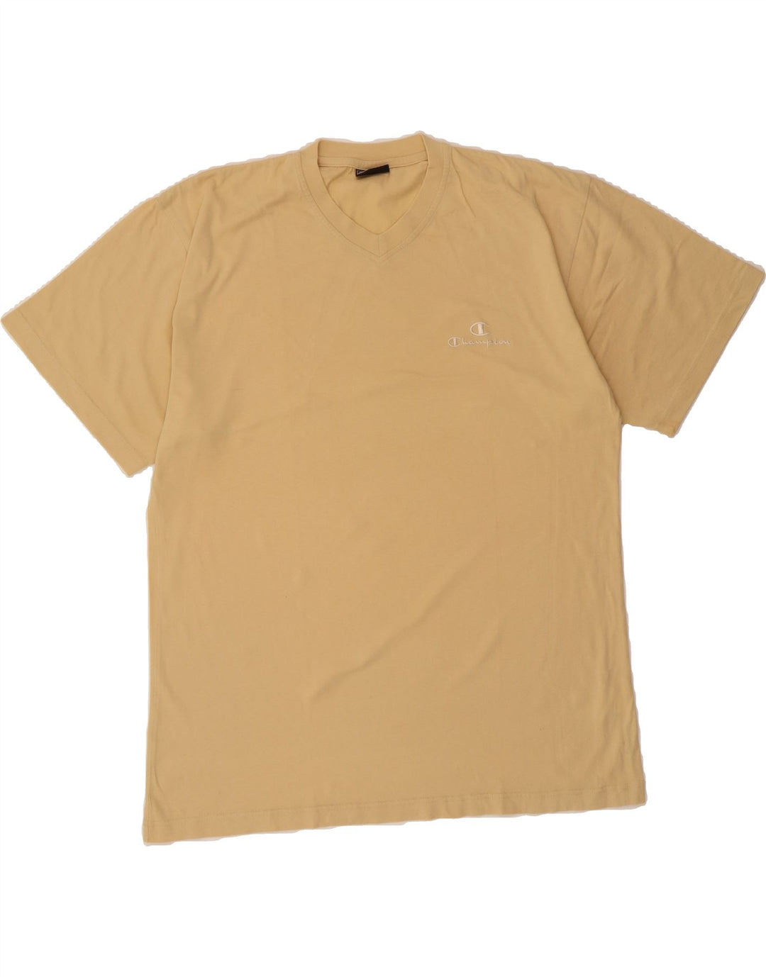 CHAMPION Mens T-Shirt Top XL Beige Cotton Vintage Champion and Second-Hand Champion from Messina Hembry 