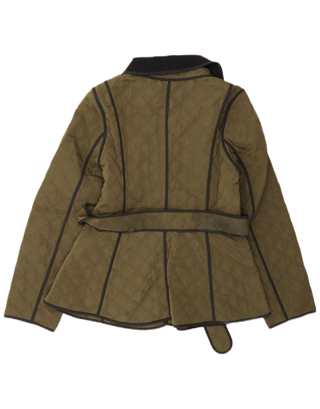 Karen Millen Chaqueta acolchada para mujer UK 8 Small Poliéster verde