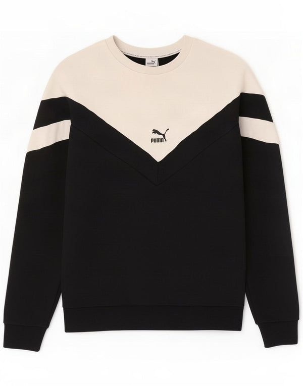 Puma Sudadera para hombre Jumper Medium Black Colourblock