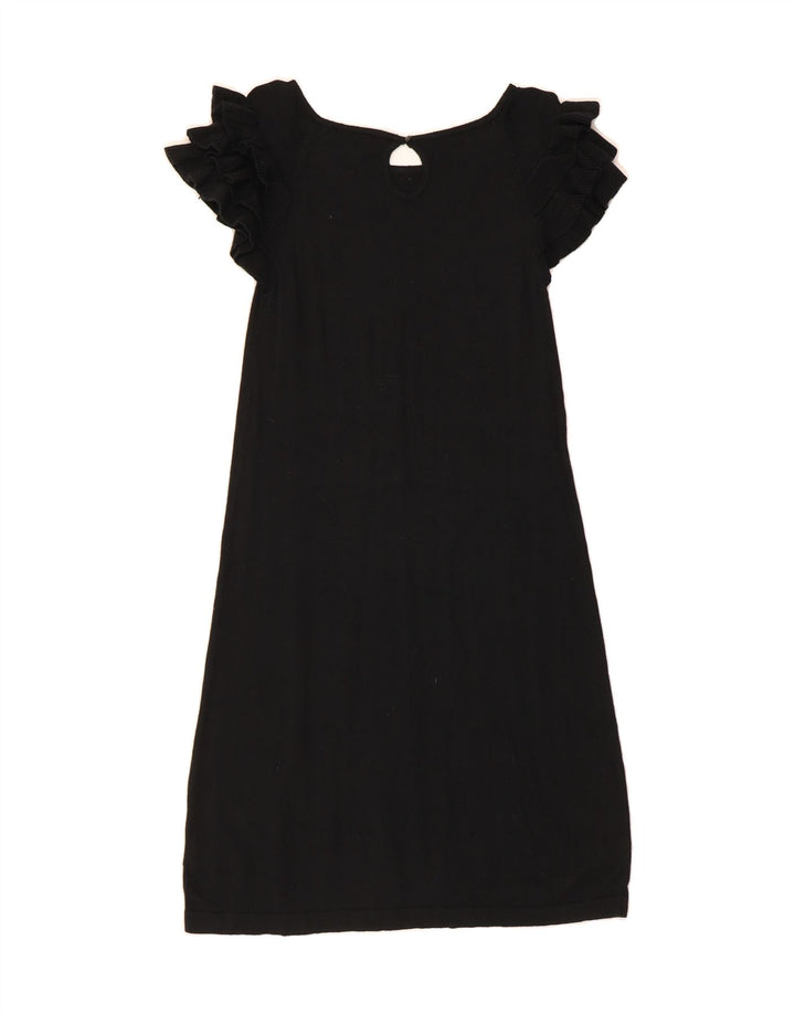 MOSSIMO Womens Sheath Dress UK 12 Medium Black Cotton Vintage Mossimo and Second-Hand Mossimo from Messina Hembry 