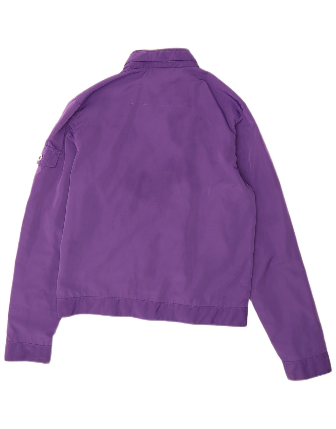 Calvin Klein Jeans Womens Graphic Bomber Jacket UK 14 Medium Purple