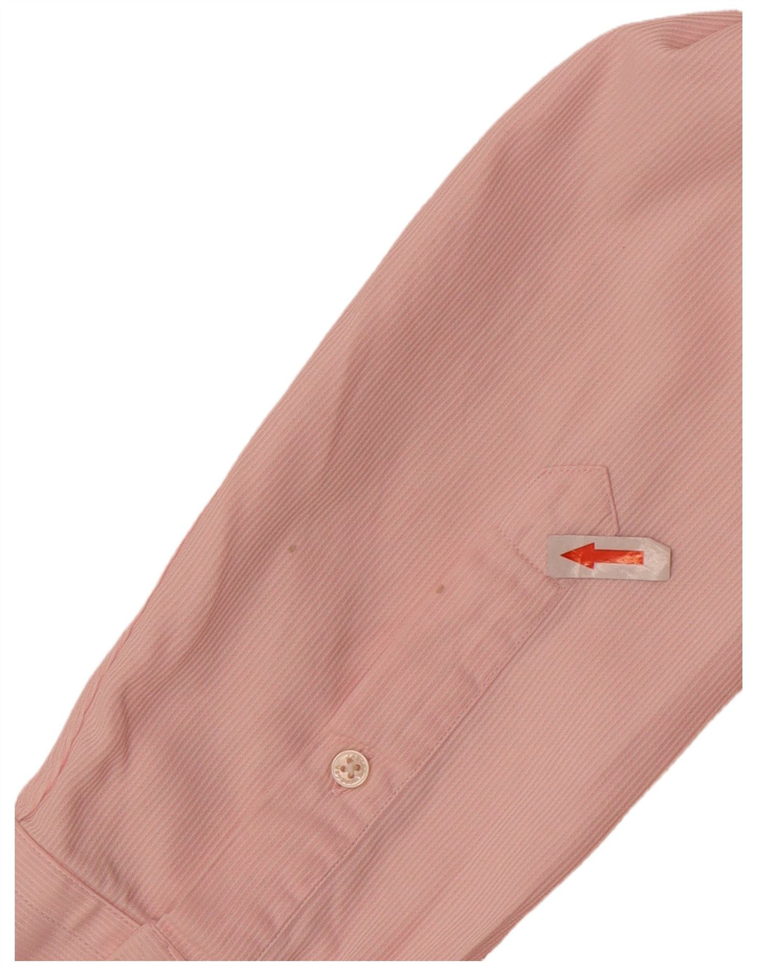 Camicia moderna da uomo Jaeger taglia 15 1/2 cotone gessato rosa medio