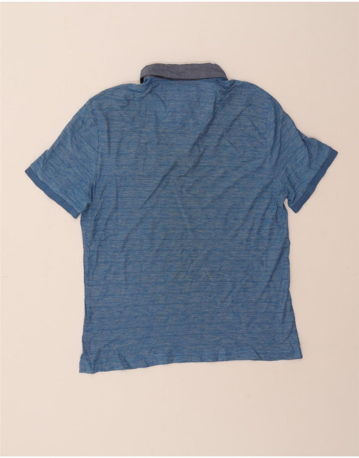 PENGUIN Mens Heritage Slim Fit Polo Shirt Large Blue Vintage Penguin and Second-Hand Penguin from Messina Hembry 