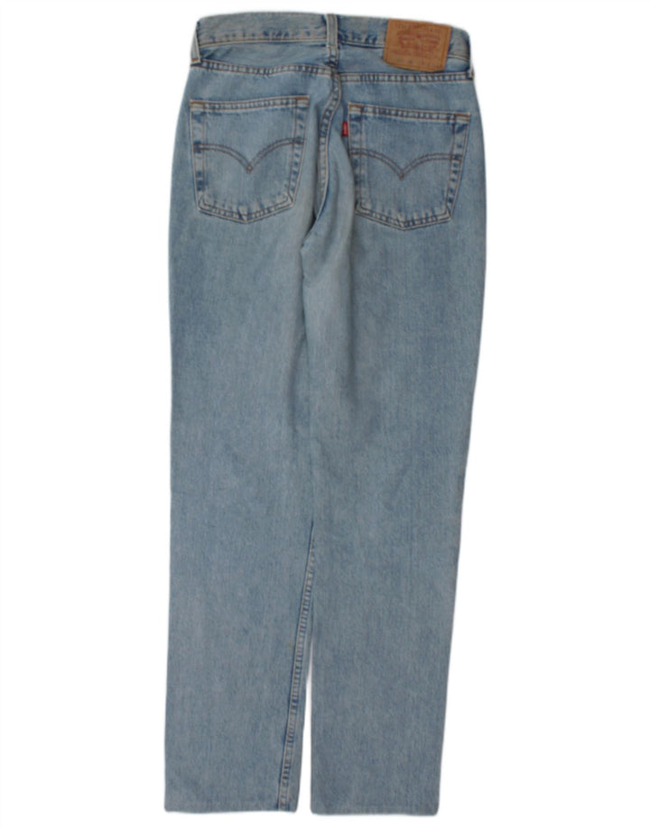 Levi's Dame 595 Straight Jeans W30 L30 Blå Bomuld