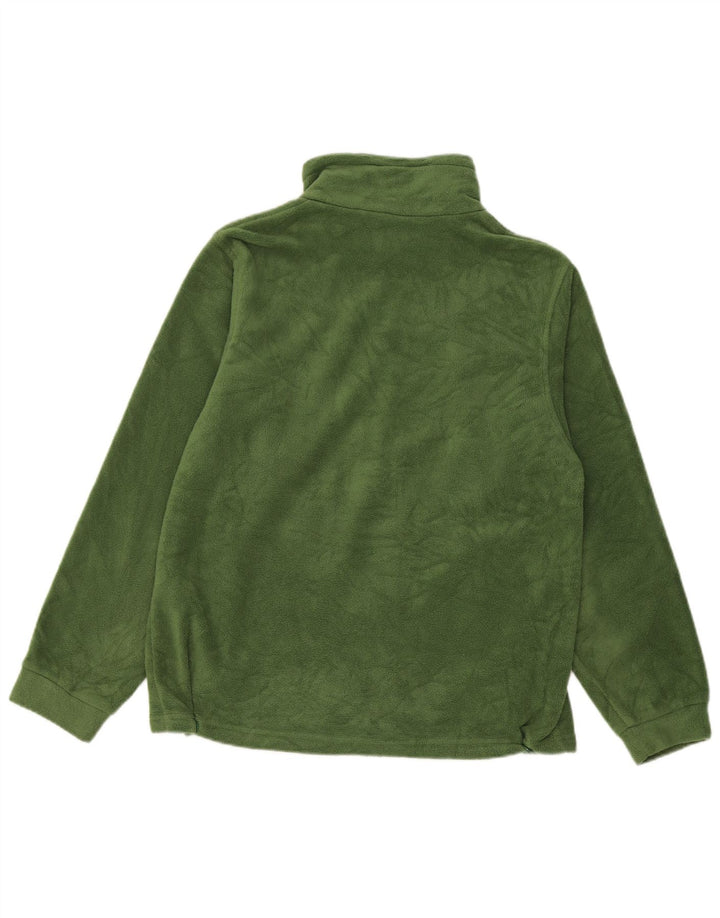 Columbia Girls Fleece Jacket 14-15 Years Green Polyester