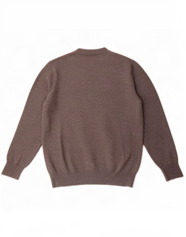 Zara Mens Crew Neck Jumper Sweater Medium Grey Acrylic