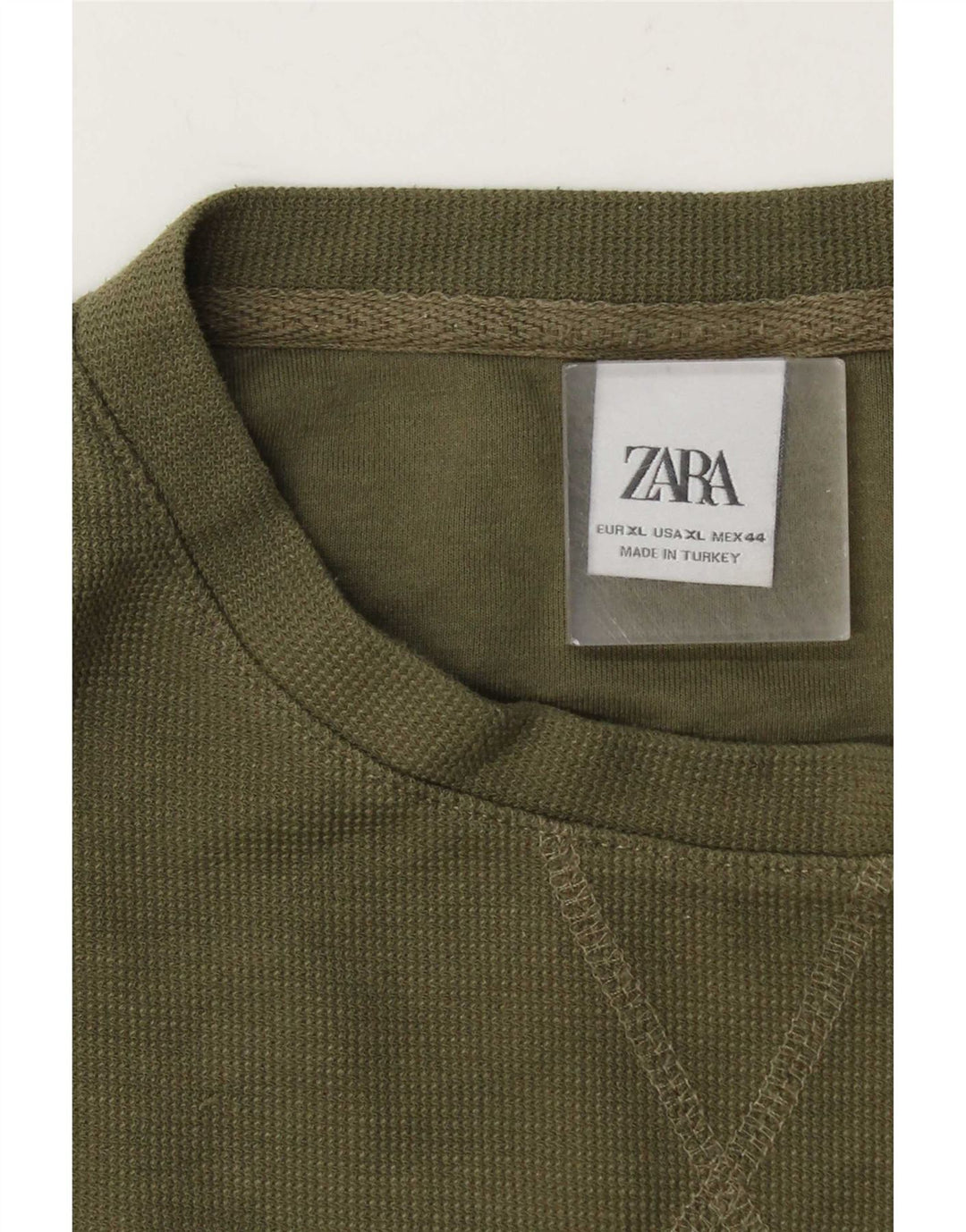 Zara T-Shirt Homme Top XL Kaki