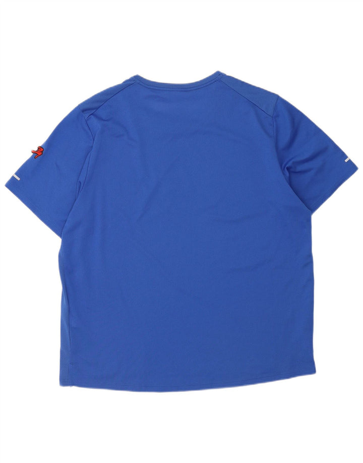 Nike Mens Dri Fit Graphic T-Shirt Top XL Blue Polyester