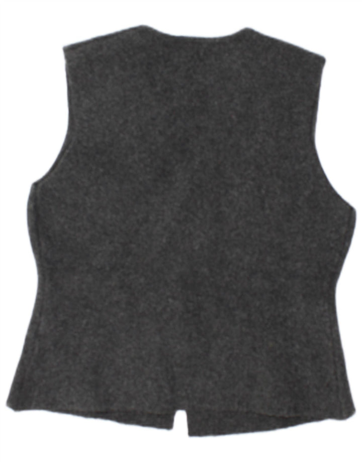 Zara Damen Weste UK 14 Large Grau Polyester