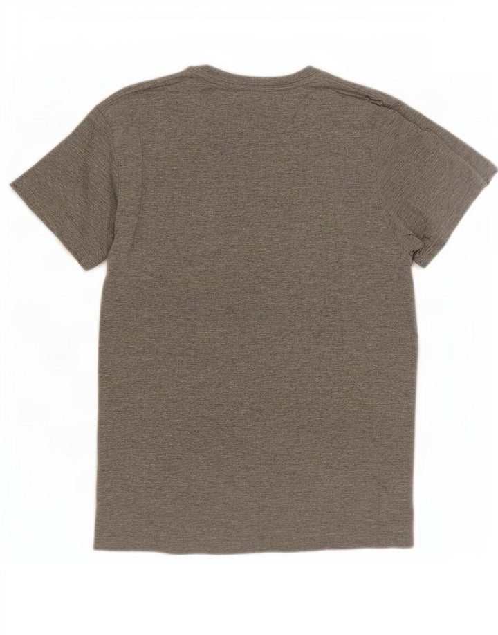 Camiseta gráfica masculina Jack & Jones Top cinza médio algodão
