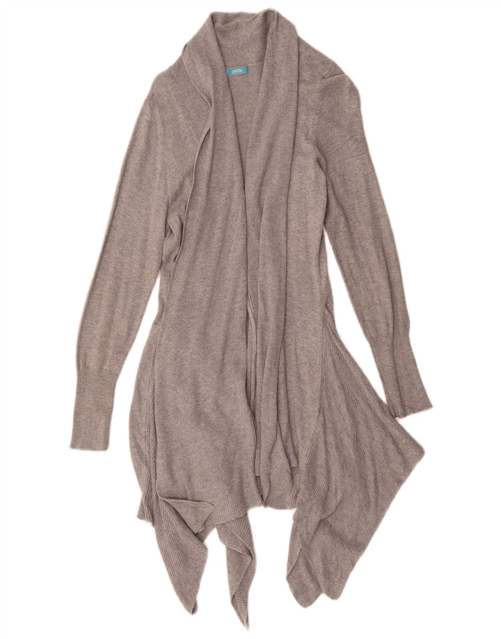 Marks & Spencer Womens Oversized Longline Cardigan Sweater UK 6 XS Grey