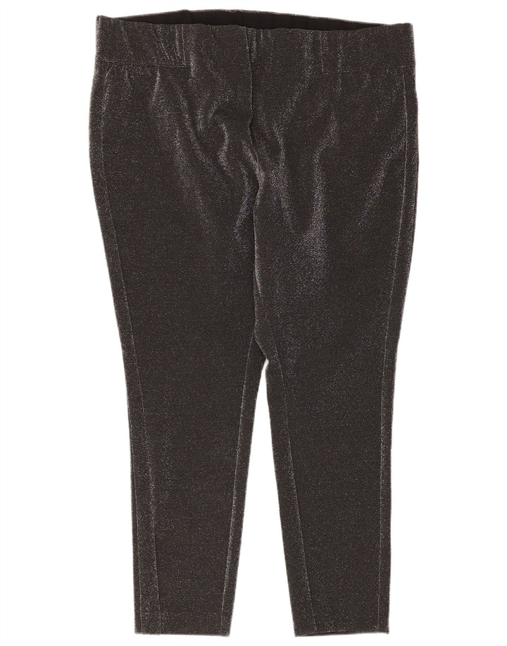 Marks & Spencer Damen Leggings UK 22 3XL Grau meliertes Polyester