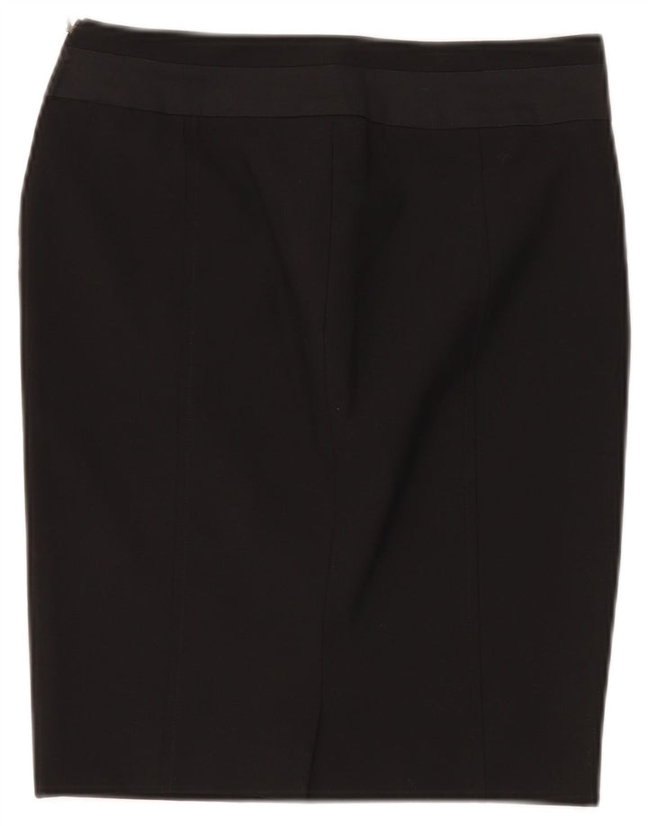 Just Cavalli Womens Pencil Skirt IT 42 Medium W28 Sort Polyester