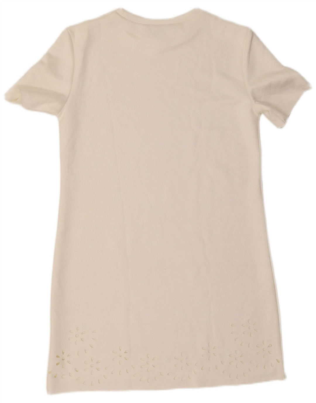 ZARA Womens Shift Dress UK 10 Small White Floral