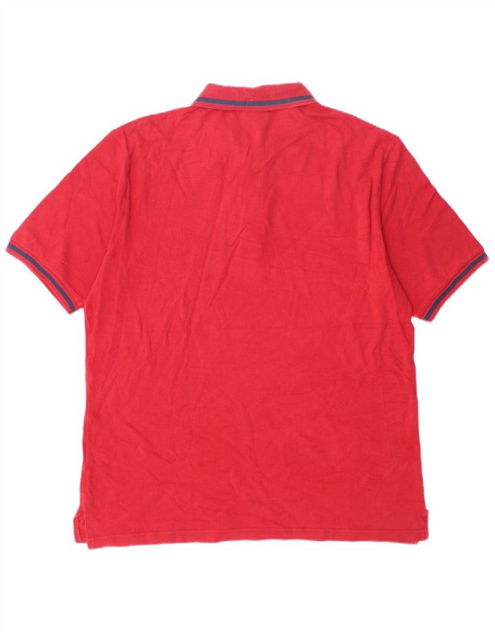 Diadora Mens Polo Shirt 2XL Red Cotton