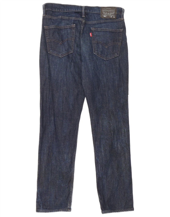 Levi's Uomo 511 Slim Jeans W32 L30 Cotone Blu