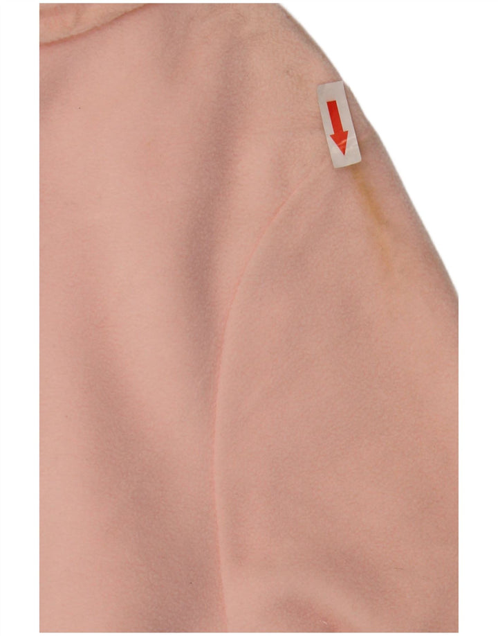 Tommy Hilfiger Womens Fleece Jumper UK 14 Medium Pink Polyester