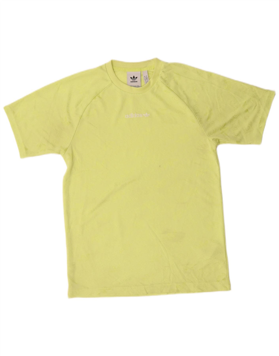 T-shirt grafica da uomo Adidas Top piccola in poliestere verde