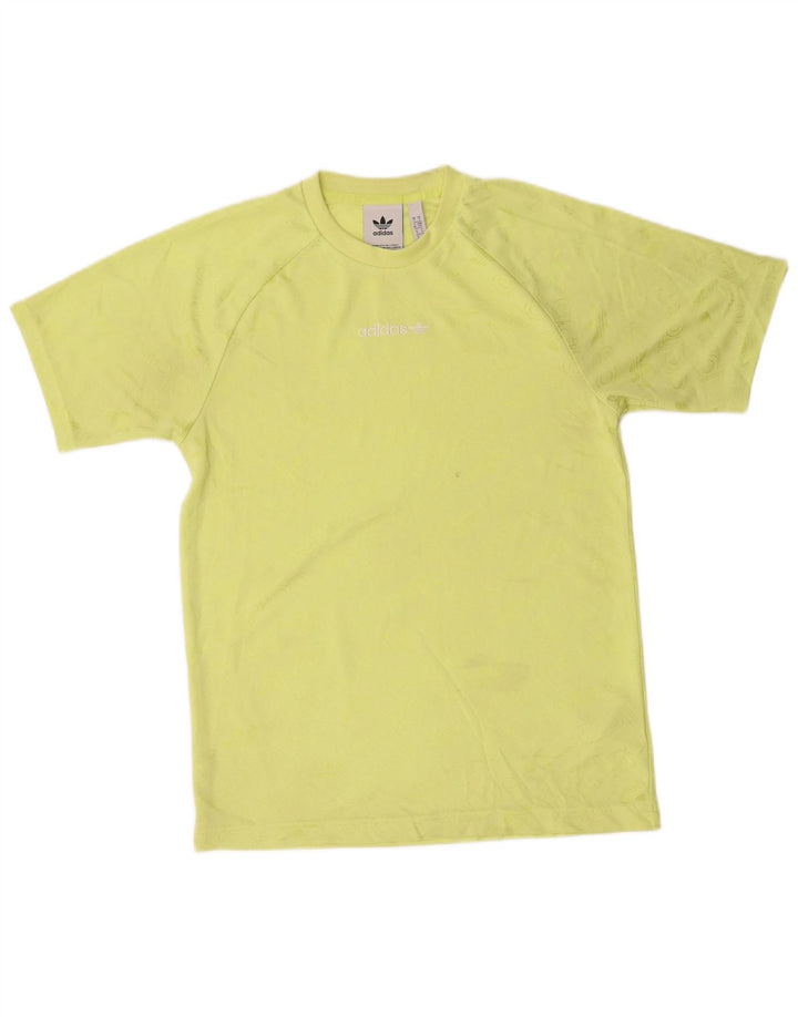 T-shirt grafica da uomo Adidas Top piccola in poliestere verde