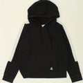 REEBOK Mens Hoodie Jumper Medium Black Colourblock Cotton Vintage Reebok and Second-Hand Reebok from Messina Hembry 