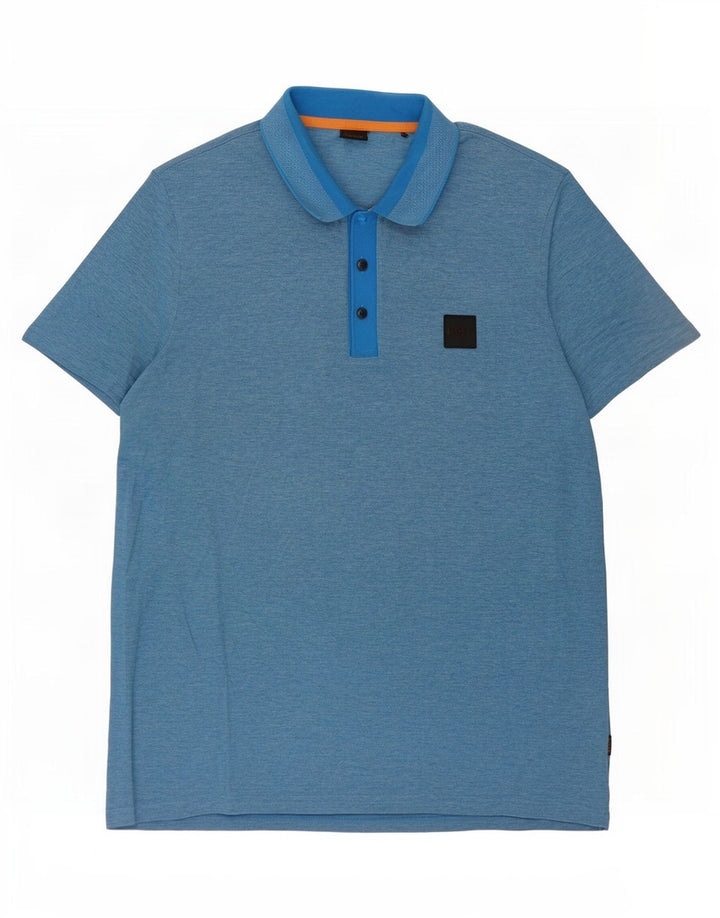 Hugo Boss Polo Homme 2XL Bleu Coton