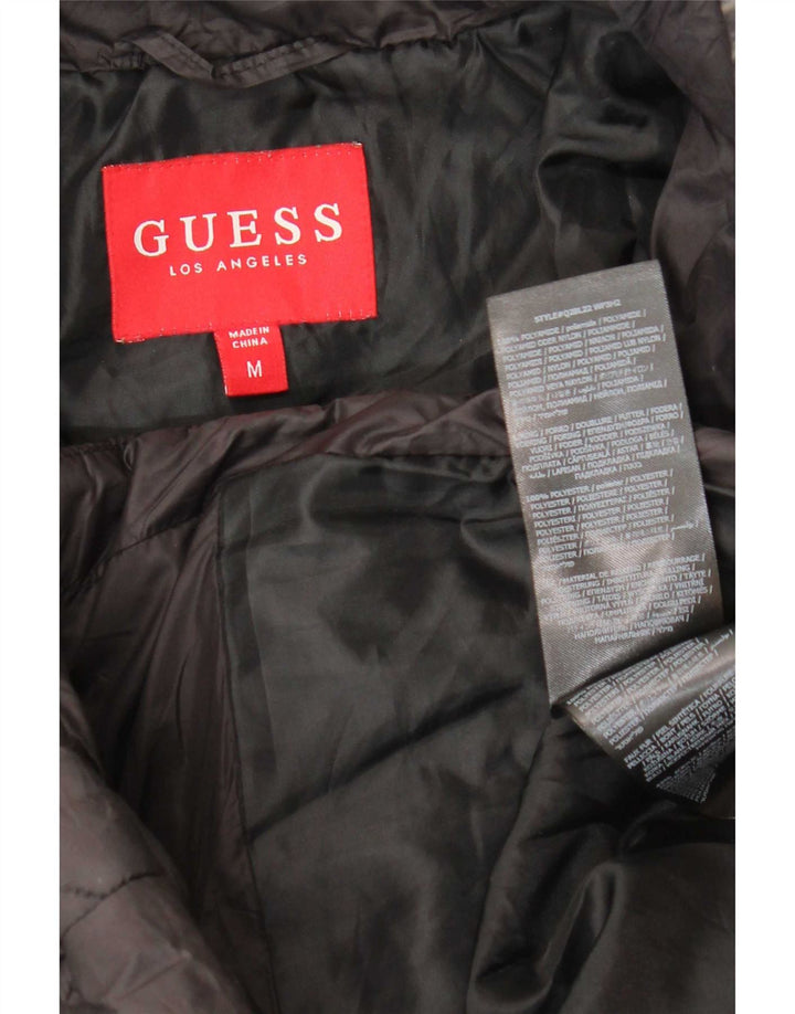Jaqueta acolchoada feminina Guess UK 12 poliamida preta média