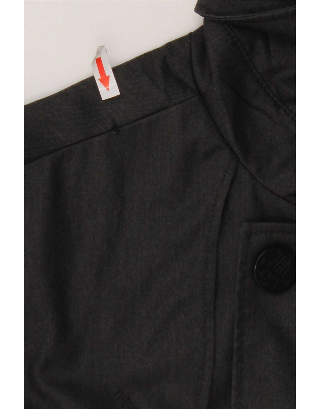 Zara Ανδρικό μπουφάν με διπλό στήθος UK 38 Medium Grey Polyester