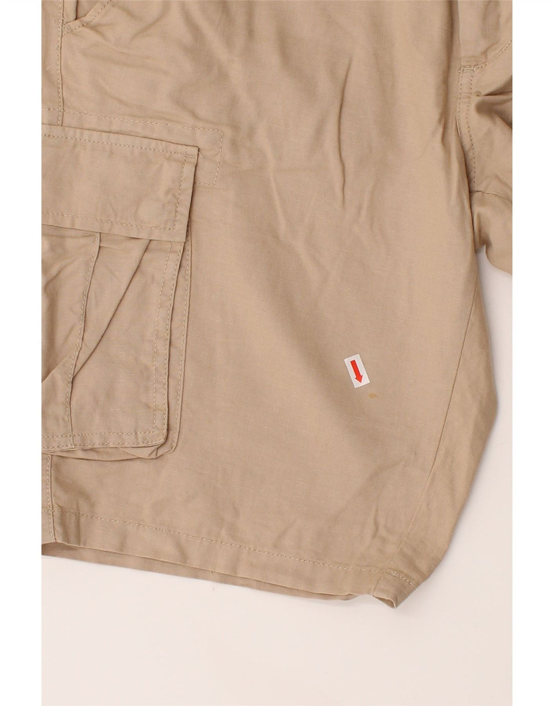 OVS Mens Regular Cargo Shorts IT 52 XL W38  Beige Linen Vintage OVS and Second-Hand OVS from Messina Hembry 