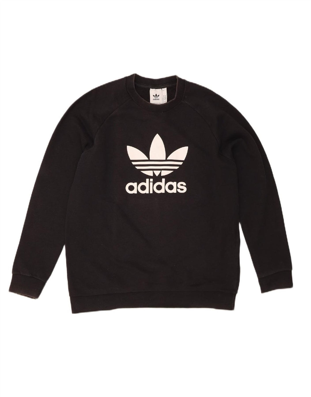 ADIDAS Mens Graphic Sweatshirt Jumper Large Black Cotton