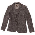 Giacca blazer da donna a 1 bottone Massimo Dutti EU 40 pied de poule grigio medio