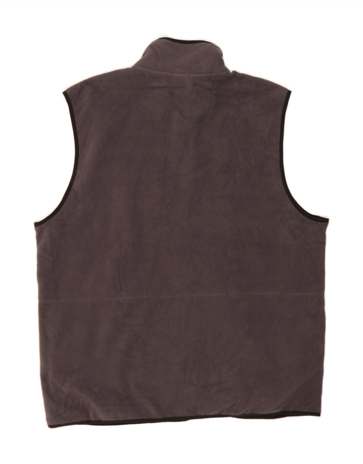IZOD Mens Fleece Gilet UK 42 XL Grey Polyester Vintage Izod and Second-Hand Izod from Messina Hembry 