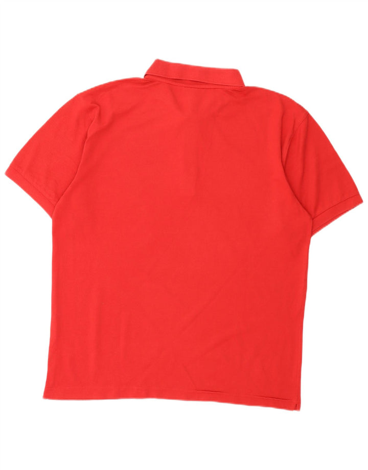 CHAMPION Mens Polo Shirt Large Red Cotton