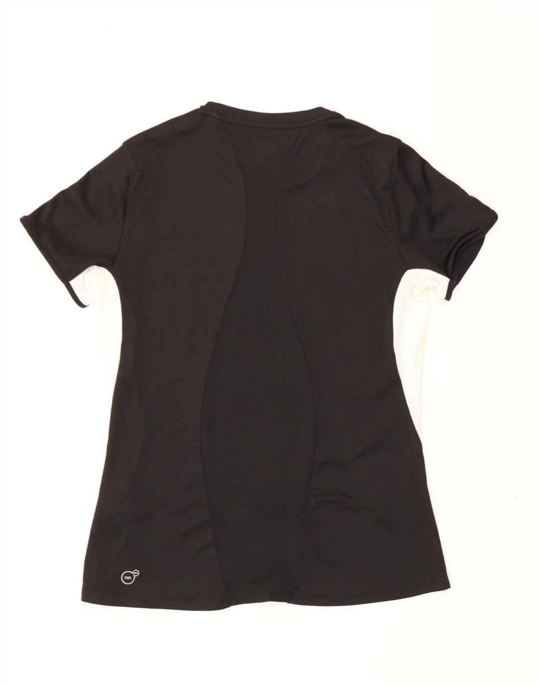 Puma Womens T-Shirt Top UK 12 Medium Black Colourblock Polyester