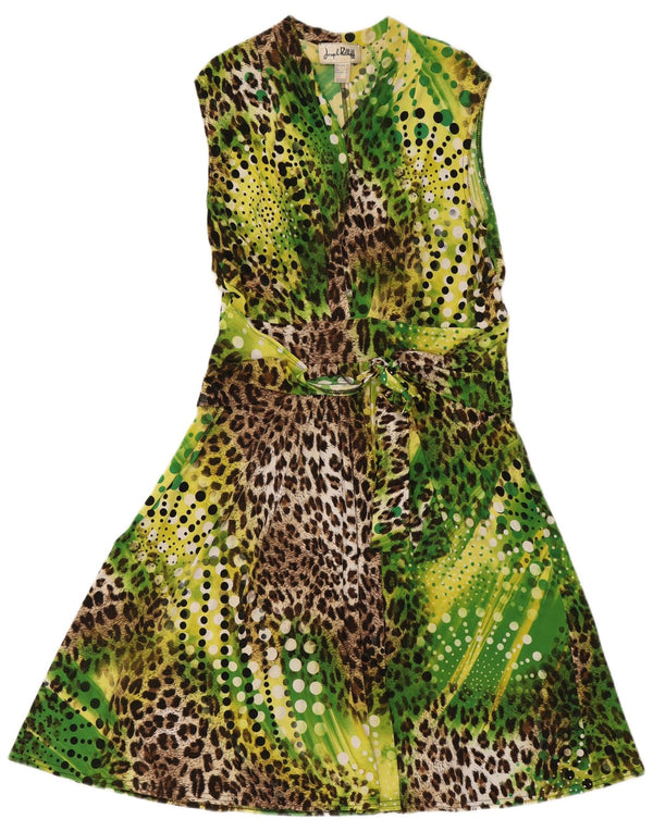 Joseph Ribkoff Γυναικείο φόρεμα A-Line UK 16 Large Green Animal Print