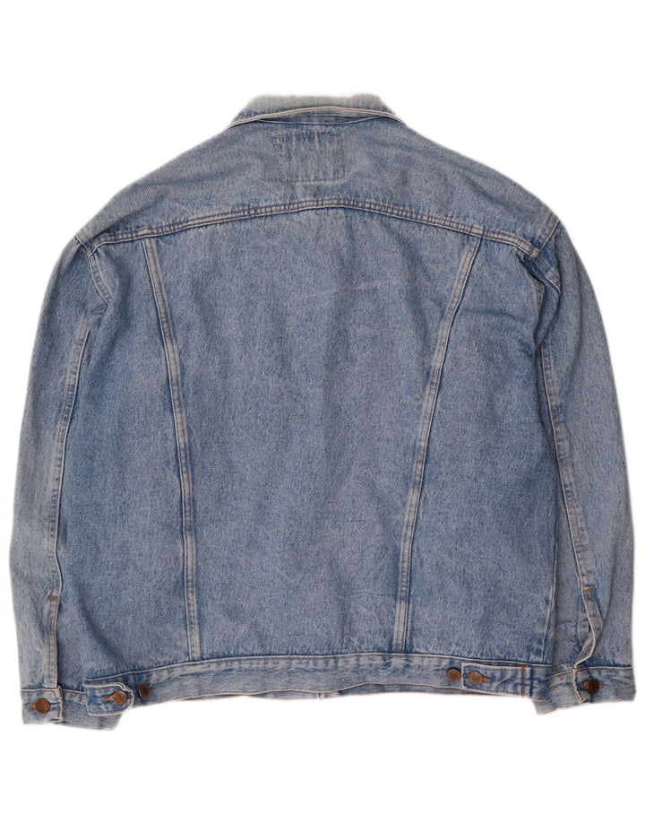 Wild Jeans Mens Denim Jacket UK 42 XL Blue Cotton