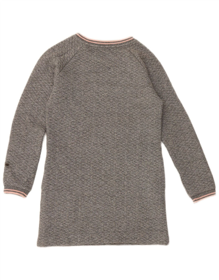Woolrich Girls Jumper Dress 9-10 Years Grey Flecked Polyester