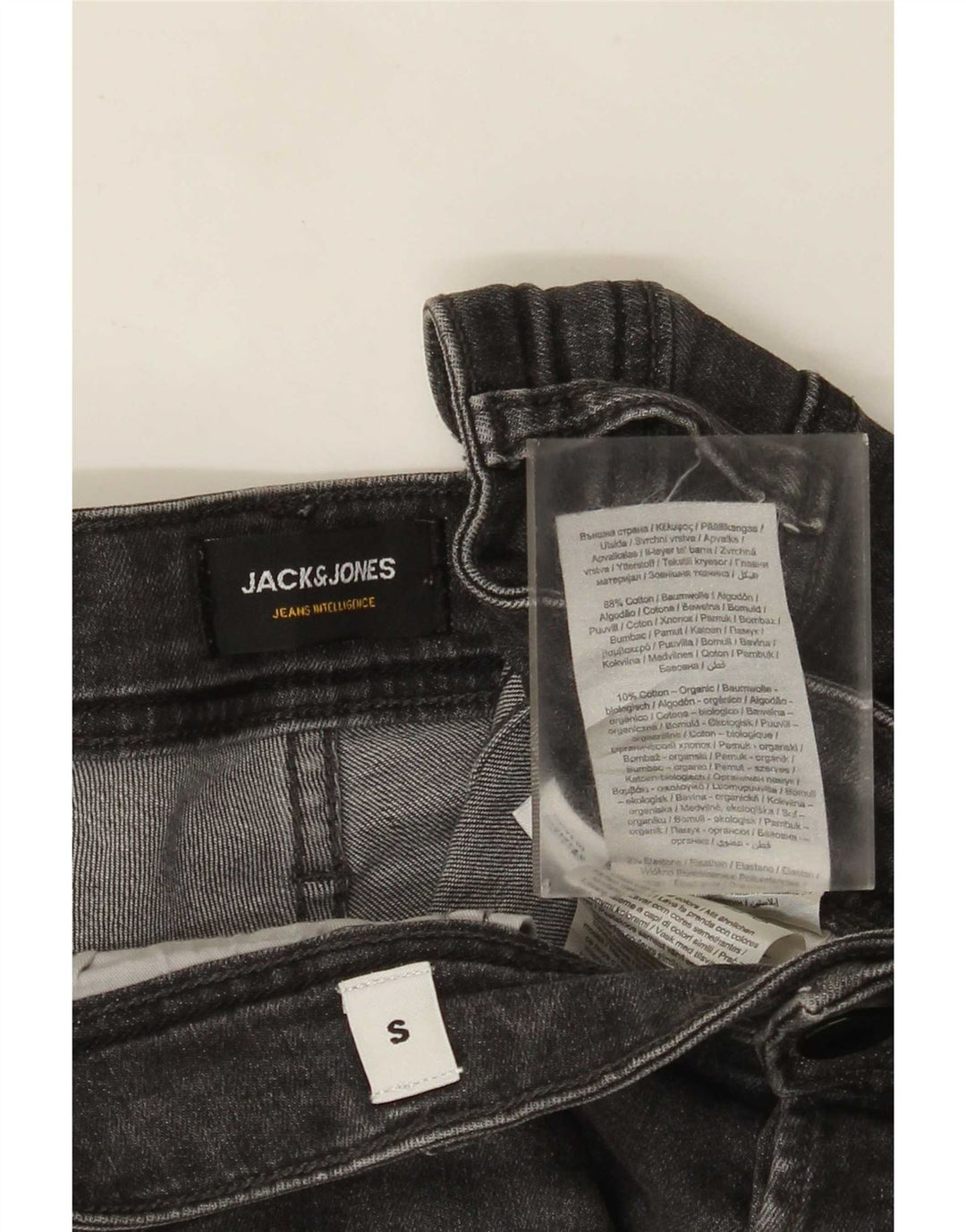 Jack & Jones Mens Denim Shorts Small W29 Grey