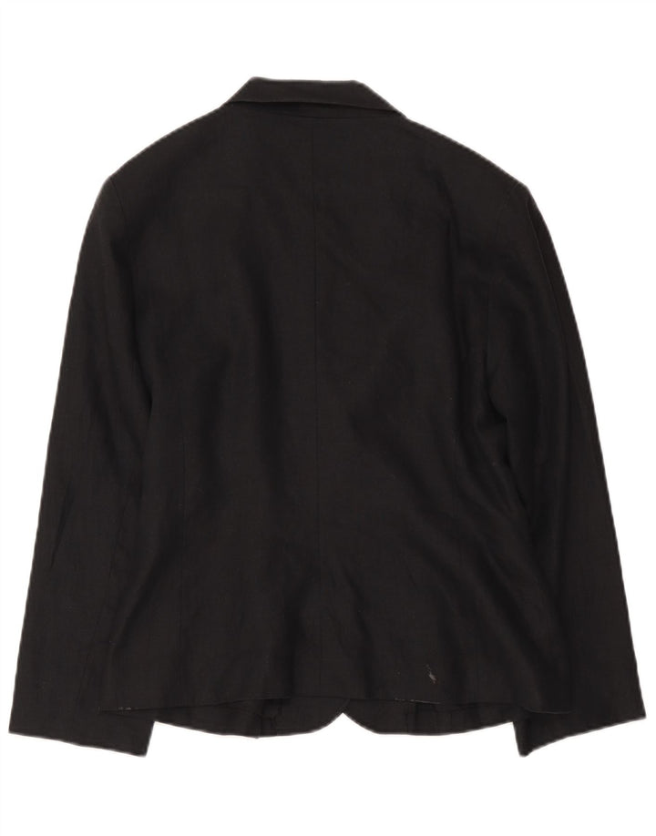 Inwear Γυναικείο σακάκι blazer 2 κουμπιών UK 14 Large Black Acetate