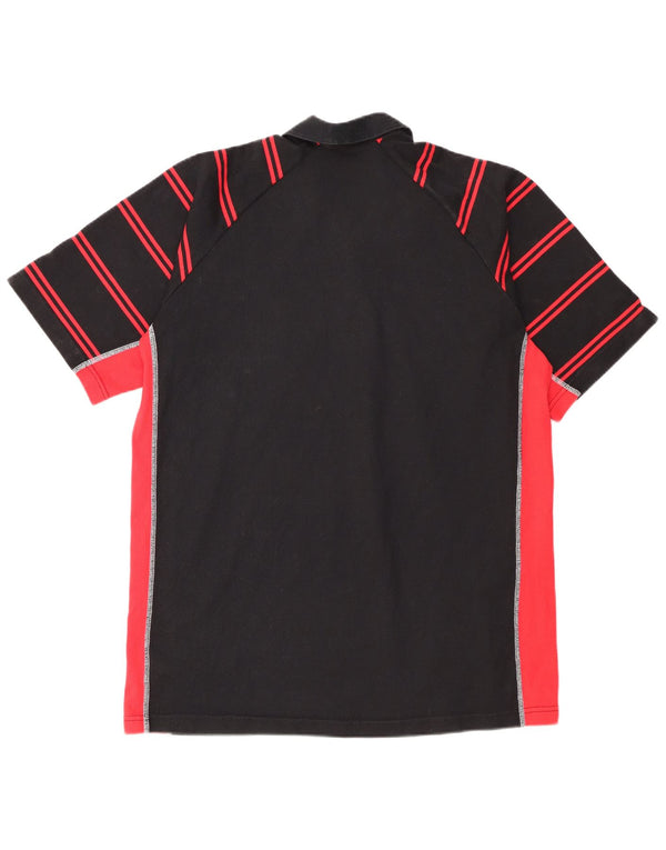 Polo grafica da uomo Canterbury XL in cotone color block nero