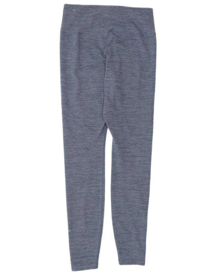 Nike Womens Dri Fit Leggings UK 8 Small Blue