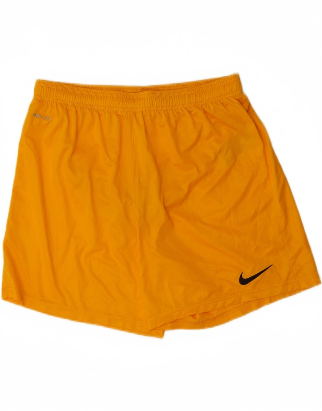 NIKE Mens Dri Fit Sport Shorts XL Yellow Polyester
