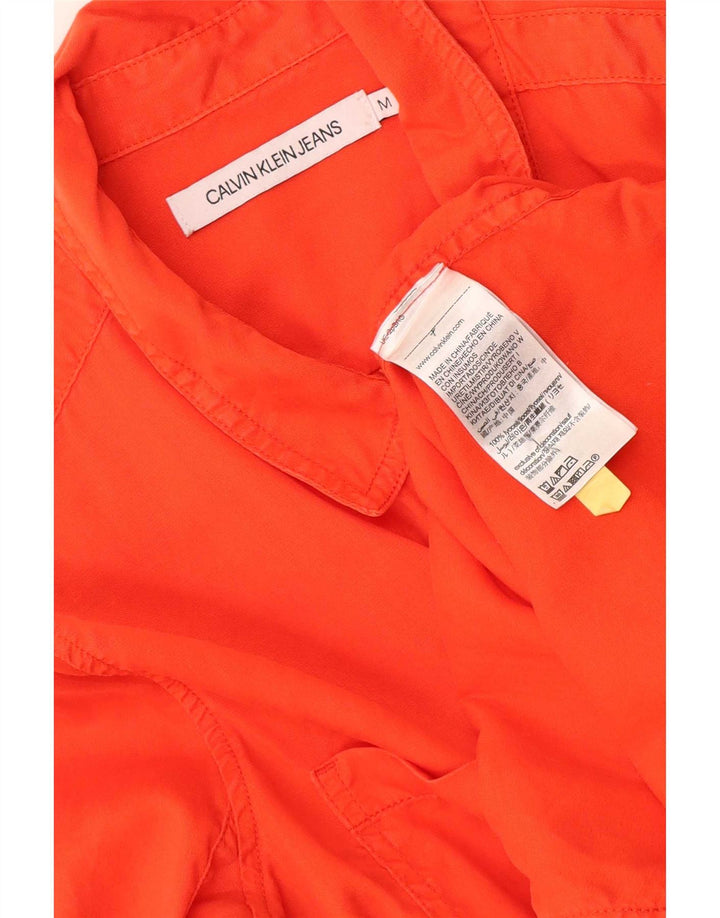 Camicia da donna Calvin Klein Jeans UK 14 Lyocell arancione medio