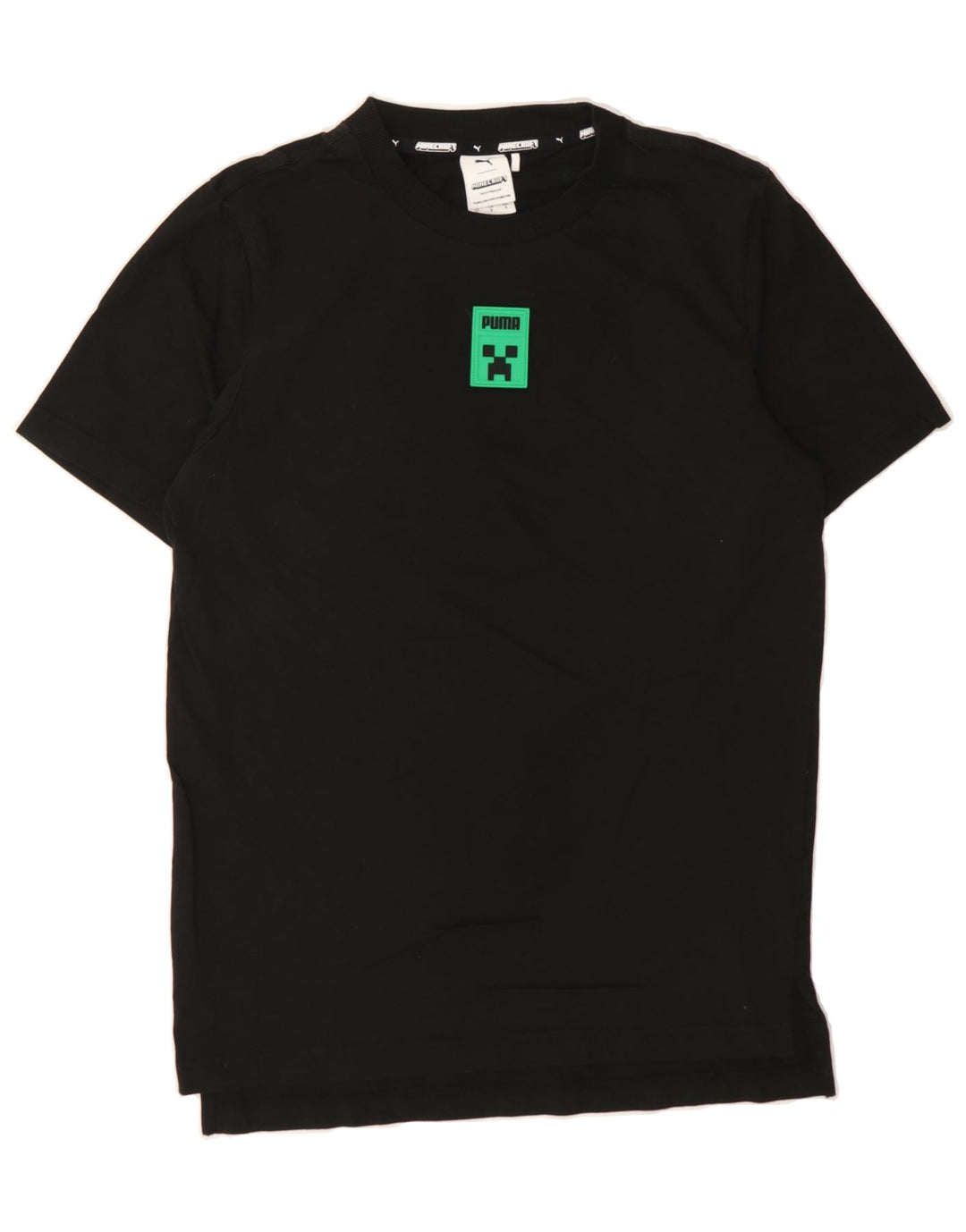 PUMA Mens Minecraft Graphic T-Shirt Top Small Black Cotton Vintage Puma and Second-Hand Puma from Messina Hembry 