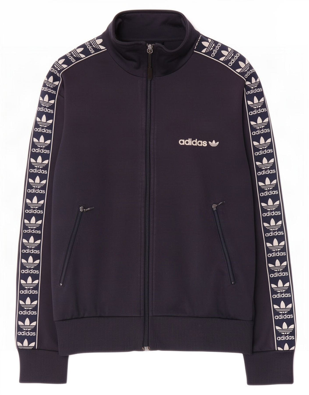 Adidas Herren Graphic Trainingsanzug Top Jacke XS Marineblau Polyester