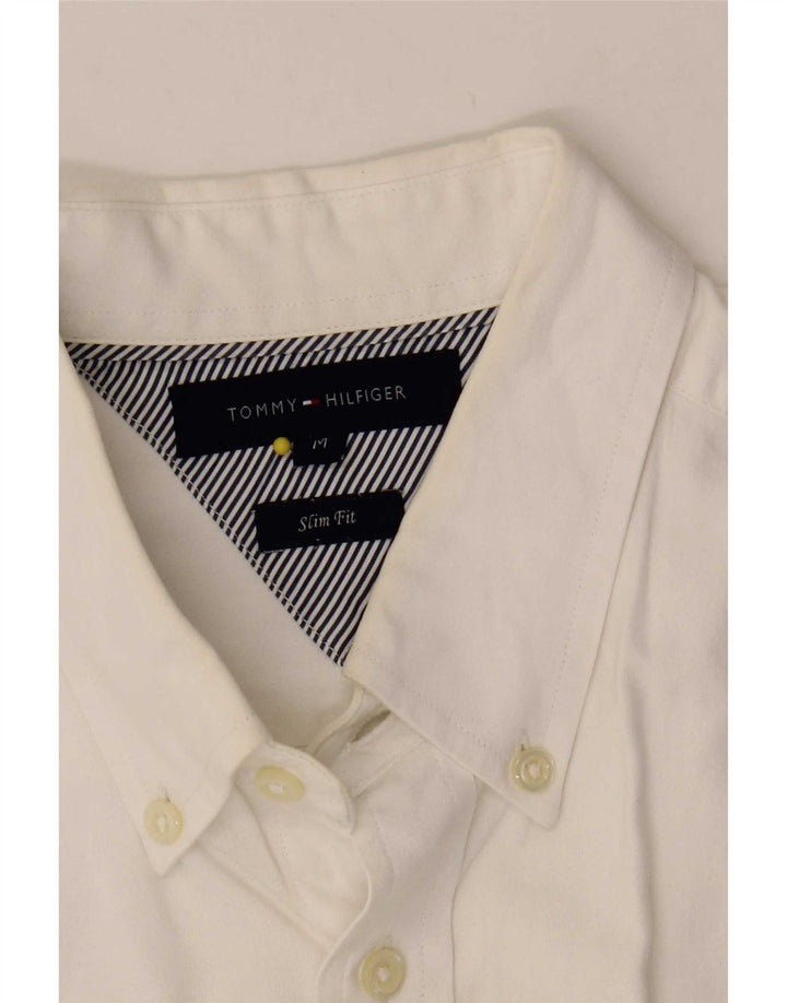 Tommy Hilfiger Chemise Slim Fit Homme Blanc Moyen