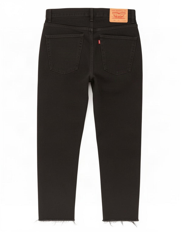 Levi's Mens 581 Distressed Straight Jeans W34 L25 Black Cotton