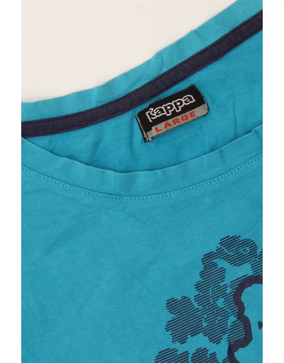 Kappa Womens Graphic T-Shirt Top UK 14 Large Blue