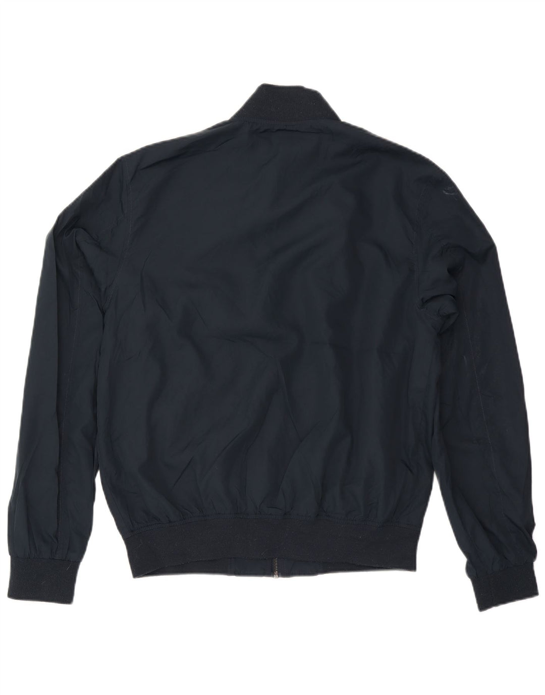FRENCH CONNECTION Mens Bomber Jacket UK 40 Large Navy Blue Polyester