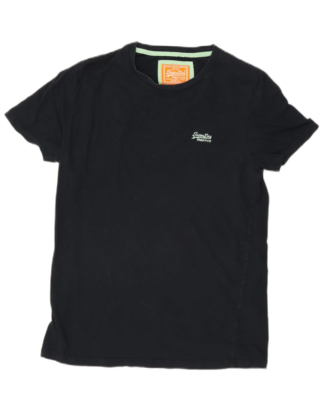 Superdry T-Shirt Homme Top Large Bleu Marine Coton