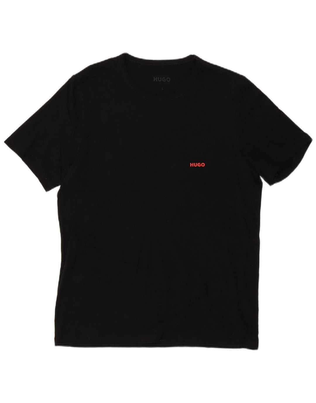 Hugo Boss Mens T-Shirt Top Large Black Cotton